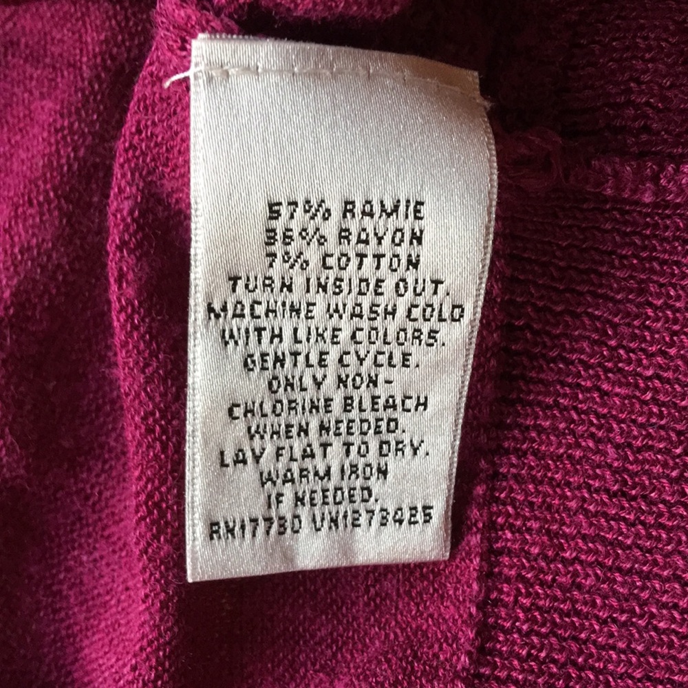 **ANY 2/$20** Raspberry cardigan - Picture 5 of 6